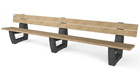 Bank BONN 360 ML - Sand Beige - 3600x620x780 mm