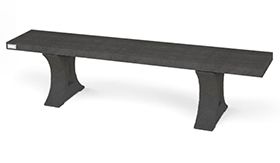 Bank BONN ZL - Ural Black - 1800x390x440 mm