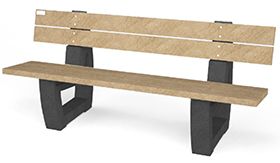 Bank BONN ML - Sand Beige - 1800x620x780 mm