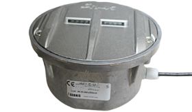 FSR-045 - bedraad - 8 (2x4) LED's enkelzijdig - wit - knipperend