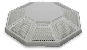 Wegdekreflector FKT-222 - 360° - wit - 100 mm Ø - zonder pin