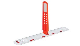 Rijbaangeleider TA - schild (550) - voet wit - 1170x150x600 mm