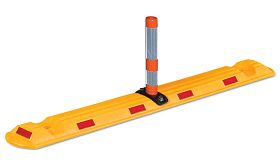 Rijbaangeleider TA - flexipost - voet geel - 1170x150x280 mm