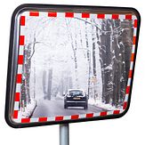 Verkeersspiegel RVS - anti-vries - 1000x800 mm - 48-90 mm Ø