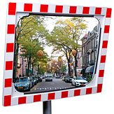 Verkeersspiegel - veiligheidsglas - 800x600 mm - 48-90 mm Ø