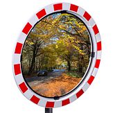 Verkeersspiegel - veiligheidsglas - 800 mm Ø - beugel 48-90 mm Ø