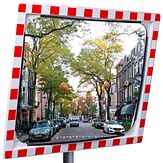 Verkeersspiegel - acryl - 1000x800 mm - beugel 48-90 mm Ø