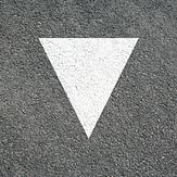 Premark® wegmarkering - Haaientand - wit - 600x600 mm