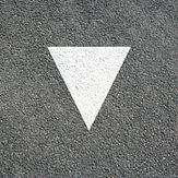 Premark® wegmarkering - Haaientand - wit - 500x500 mm