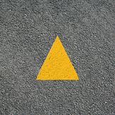 Premark® wegmarkering - Driehoek - geel - 290x290 mm