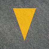 Premark® wegmarkering - Haaientand - geel - 700x500 mm