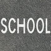 Premark® wegmarkering - tekst: SCHOOL - 1000 mm hoog