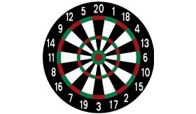 DecoMark® wegmarkering - Dartboard - 4000 mm Ø