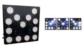 LED pijlbak - 600x600x65 mm - 13 lampen wit - 100 mm &Oslash; - 12V