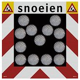 Actieframe kokerpr. - lichtpijl - 1300x1300 mm - excl. beugels