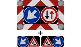 Actieframe - 1600x1000 mm - handb. - 2-klap - excl. beugels