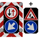 Actieframe - 1300x2000 mm - handb. - 1-klap - excl. beugels