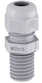 Kabelwartel - M12x1.5 - excl. contramoer - grijs