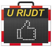 POL V3000 VARIO - 1 accukast + 230V (vast) - LED wit/rood