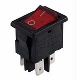 Wipschakelaar - LED(Rood) - 230V