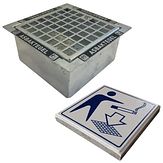 Asbak + signaaltegel - DropPit Basic - 300x300x180 mm