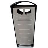 POL BINsolumn afvalbak - 100 liter - single-bin - RAL 9007