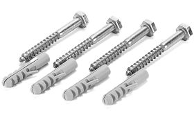 Montageset t.b.v. muur/wand - BIN afvalbak