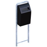 Stalen buisframe POL Basic BIN afvalbak - grondverankering