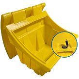 Zand-/zoutkist - 150 liter - geel - 860x750x810 mm + SLOT