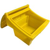 Zand-/zoutkist - 100 liter - geel - 720x690x600 mm