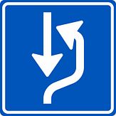 Aluminium DOR verkeersbord RVV L20 uitwijkplaats - levensduur 10 jaar - afmeting 800x800mm