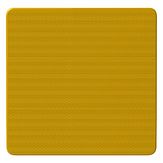 Aluminium DOR verkeersbord met fluor gele retroreflecterende folie - levensduur 10 jaar - afmeting 400x400mm