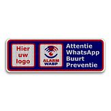 Aluminium DOR verkeersbord WhatsApp WABP - levensduur 10 jaar - afmeting 600x200mm