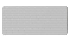 Aluminium DOR verkeersbord met witte retroreflecterende folie - levensduur 10 jaar - afmeting 600x270mm