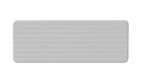 Aluminium DOR verkeersbord met witte retroreflecterende folie - levensduur 10 jaar - afmeting 530x200mm