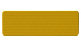 Aluminium DOR verkeersbord met fluor gele retroreflecterende folie - levensduur 10 jaar - afmeting 600x200mm