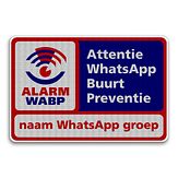 Aluminium DOR verkeersbord WhatsApp WABP - levensduur 10 jaar - afmeting 600x400mm