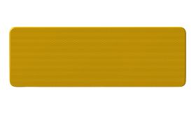 Aluminium DOR verkeersbord met fluor gele retroreflecterende folie - levensduur 10 jaar - afmeting 800x270mm