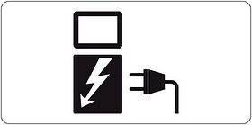 Aluminium DOR verkeersbord RVV OB19 geldt alleen voor elektrische voertuigen - levensduur 10 jaar - afmeting 600x270mm