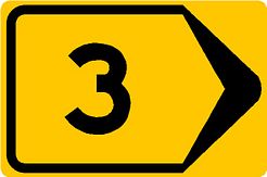 Aluminium DOR verkeersbord RVV T201r werk in uitvoering omleidingsbord rechtsaf - levensduur 10 jaar - afmeting 600x400mm