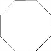 Aluminium DOR verkeersbord in de kleur wit RAL 9016 met een afmeting van 400 mm Octogonaal