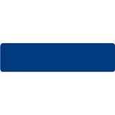 Aluminium DOR verkeersbord in de kleur blauw RAL 5017 met een afmeting van 750x150 mm