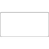 Aluminium DOR verkeersbord in de kleur wit RAL 9016 met een afmeting van 500x250 mm