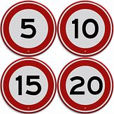 Nabasco Sign verkeersbord RVV A01 maximumsnelheid zelf in te vullen - levensduur 20 jaar - afmeting 400mm rond