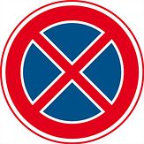 Nabasco Sign verkeersbord RVV E02 verbod stil te staan - levensduur 20 jaar - afmeting 400mm rond