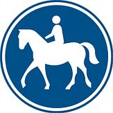 Nabasco Sign verkeersbord RVV G09 ruiterpad - levensduur 20 jaar - afmeting 400mm rond