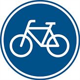Nabasco Sign verkeersbord RVV G11 fietspad - levensduur 20 jaar - afmeting 400mm rond