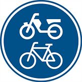 Nabasco Sign verkeersbord RVV G12a verplicht (brom-)fietspad - levensduur 20 jaar - afmeting 400mm rond