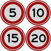 Nabasco Sign verkeersbord RVV A01 maximumsnelheid zelf in te vullen - levensduur 20 jaar - afmeting 600 mm rond
