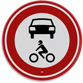 Nabasco Sign verkeersbord RVV C12 gesloten voor alle motorvoertuigen - levensduur 20 jaar - afmeting 600 mm rond